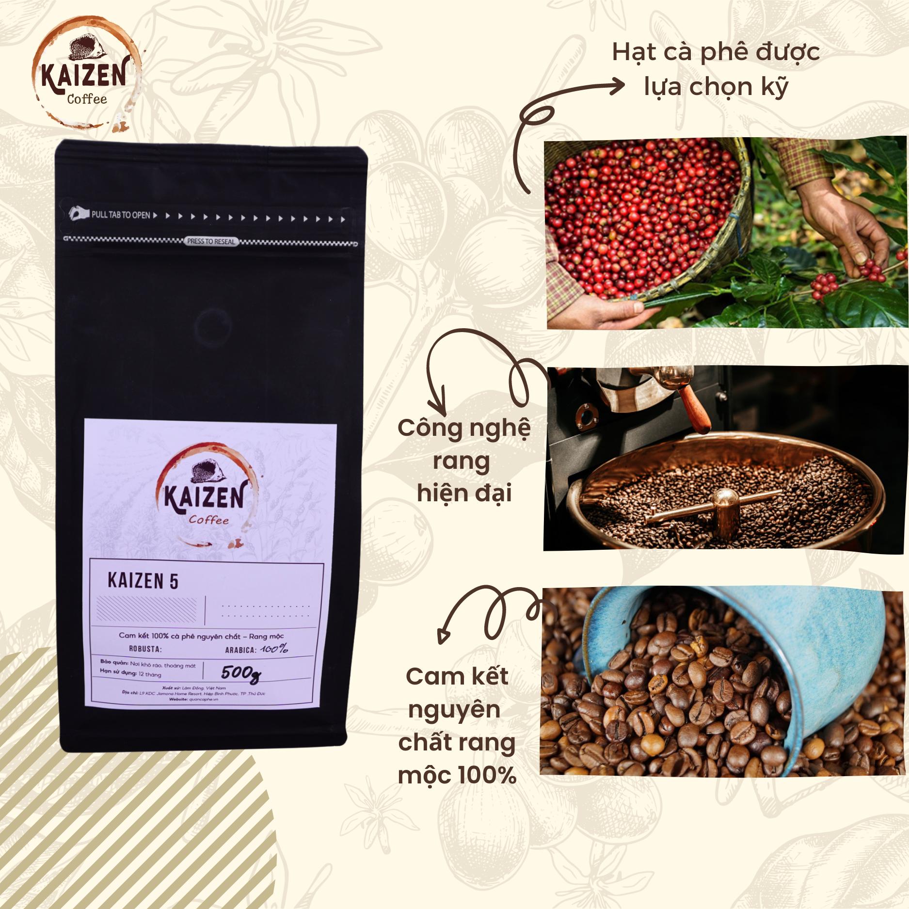 Combo Bình pha Cold Brew kèm Cà phê Arabica chuyên dùng pha cà phê ủ lạnh - Kaizen Coffee