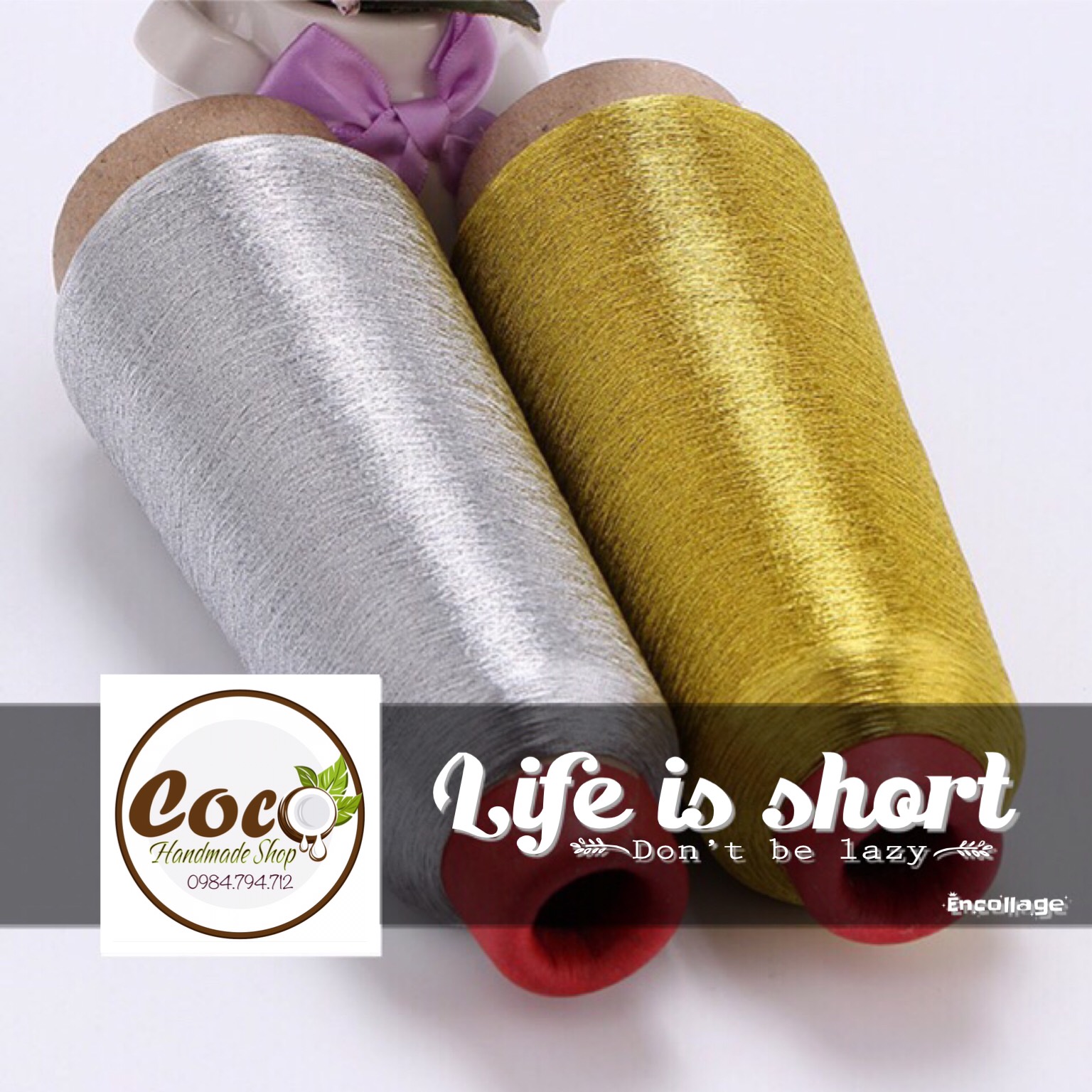 [HCM]Chỉ Kim Tuyến 150D Làm Handmade - Thêu