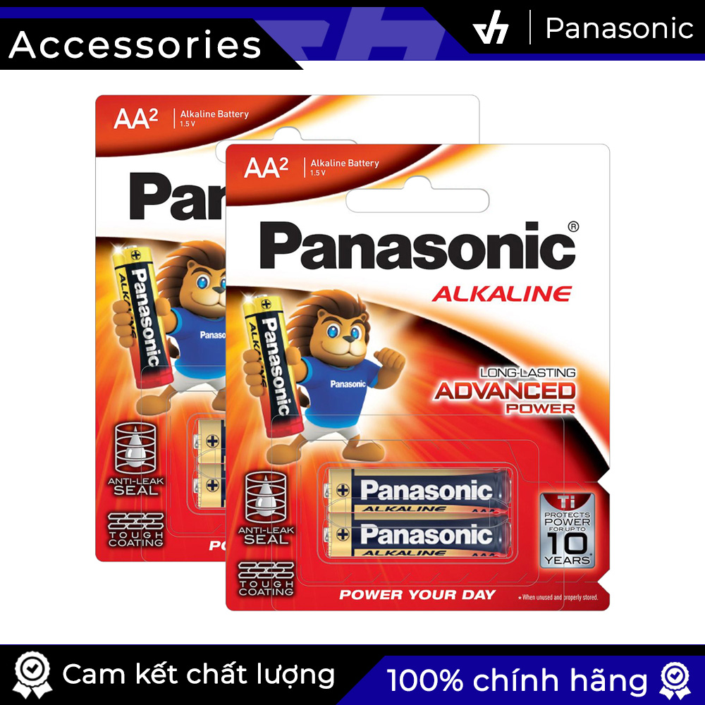 4 Pin AA Alkaline Panasonic LR6T / LR6 - Pin kiềm chống chảy