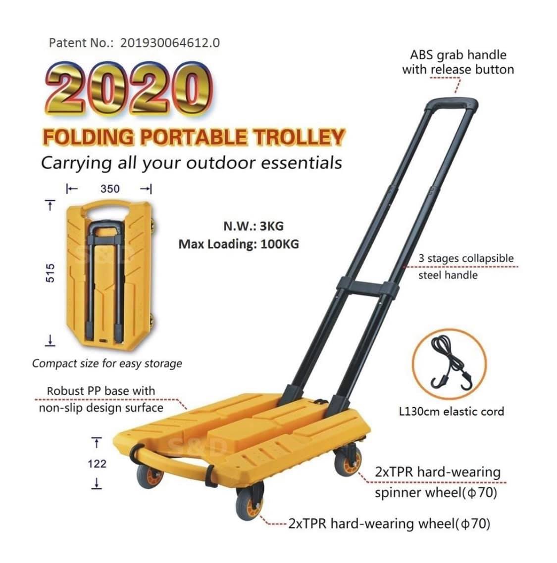 Xe day hang dt-170 s&d xe đẩy đa năng gập gọn mới nhất hãng s&d .