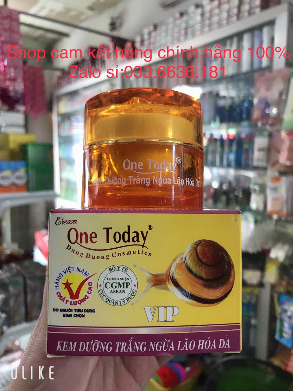 Kem ốc sên one today dưỡng trắng da-chống lão hóa da vip hủ 20g