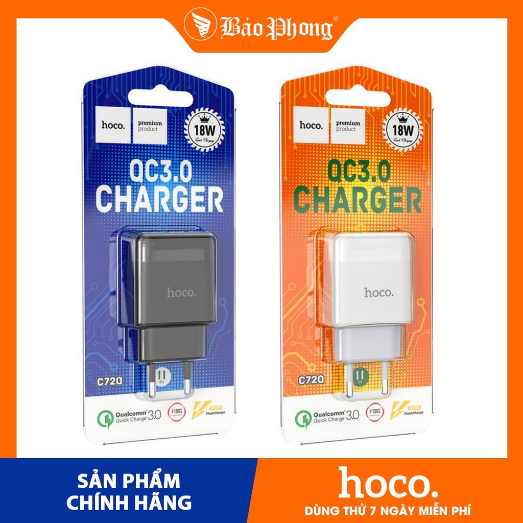 Củ,bộ sạc Hoco C72Q 18w