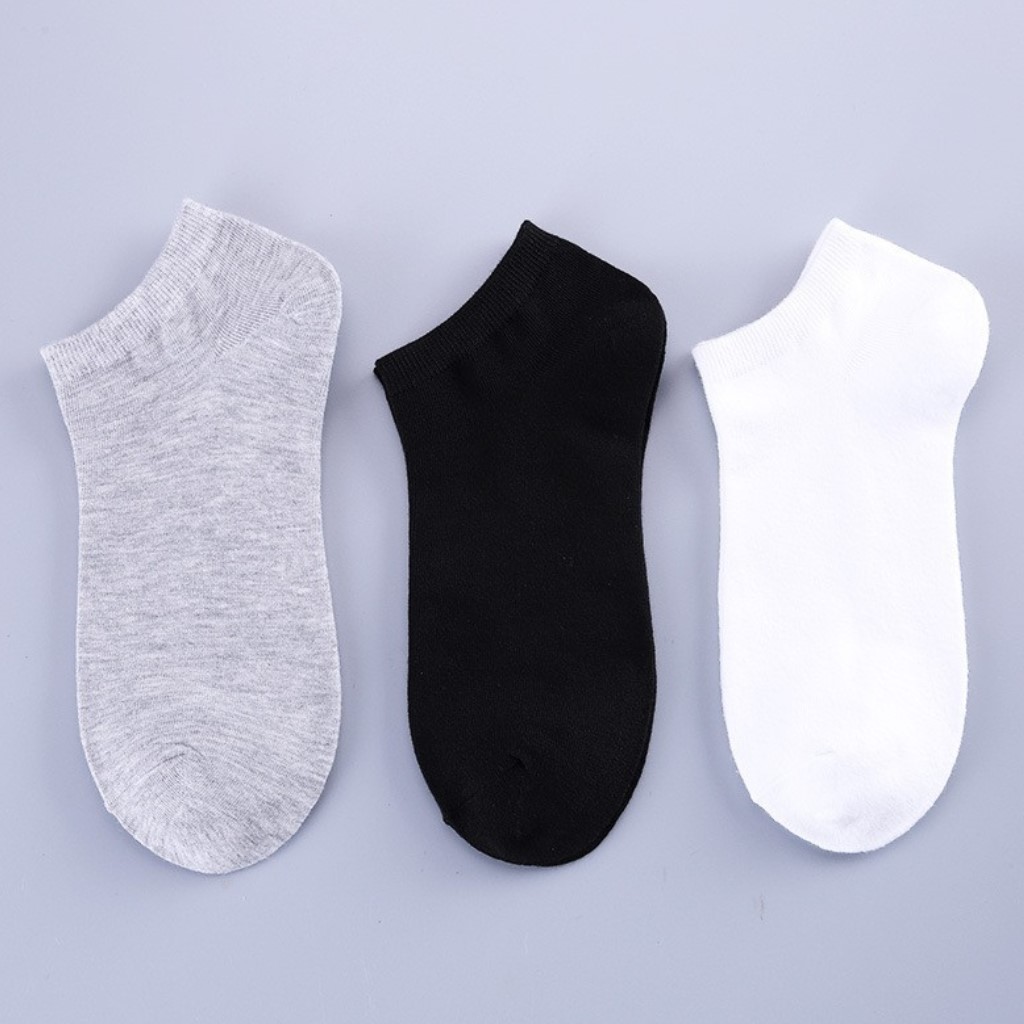 Vớ cotton trơn cổ ngắn Hàn Quốc