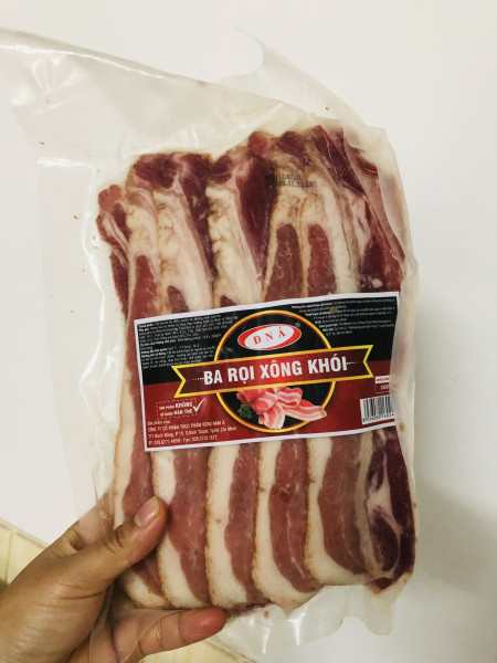 Thịt ba rọi xông khói gói 500g