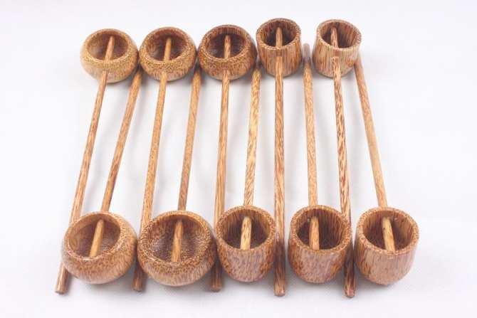 Bộ 5 gáo dừa hình ly bến tre, gáo múc tương - giá siêu rẻ