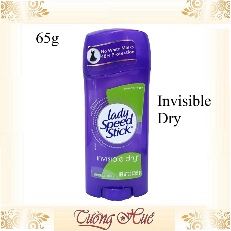 Lăn khử mùi Lady Speed Stick Invisible Dry Powder Fresh 65g