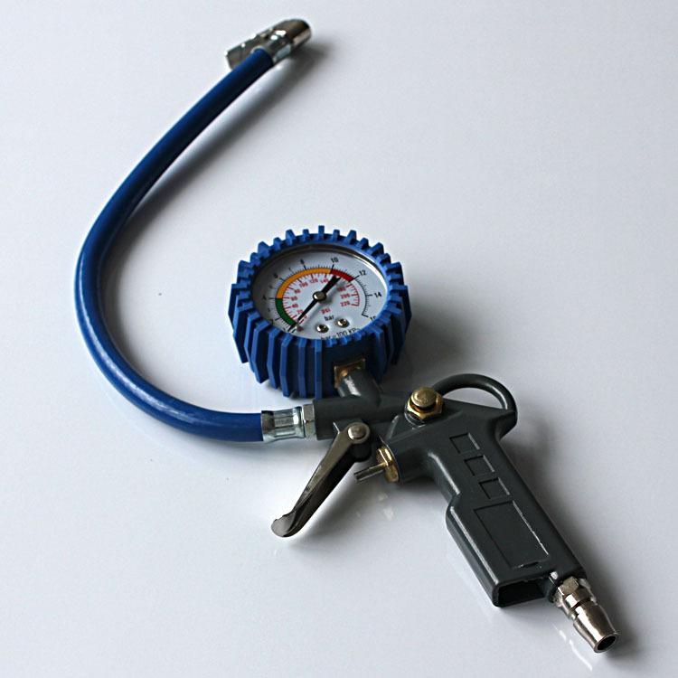 Đầu Vòi Bơm Lốp Ô Tô, Xe Đạp, Xe Máy Cao Cấp Có Mặt Đồng Hồ