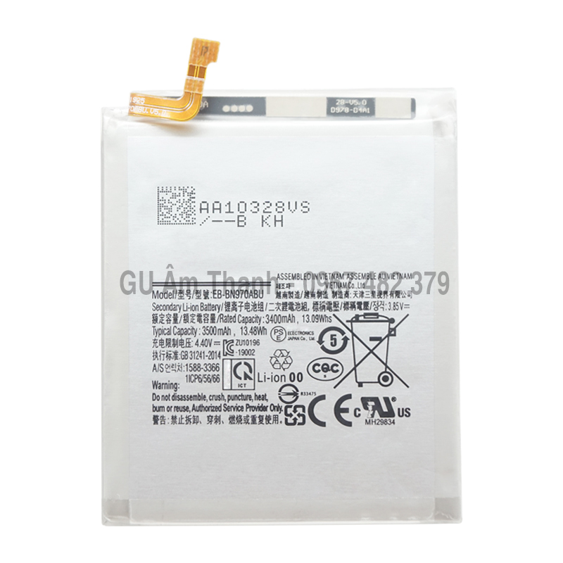 Pin cho samsung galaxy note 10 sm-n970f dung lượng 3500mah zin máy
