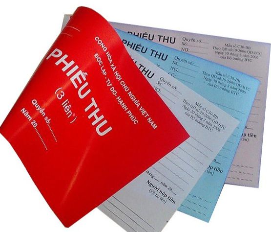 Phiếu thu/Phiếu chi A5 loại 3 liên 60 tờ(mua 10 quyển tặng 1 quyển)