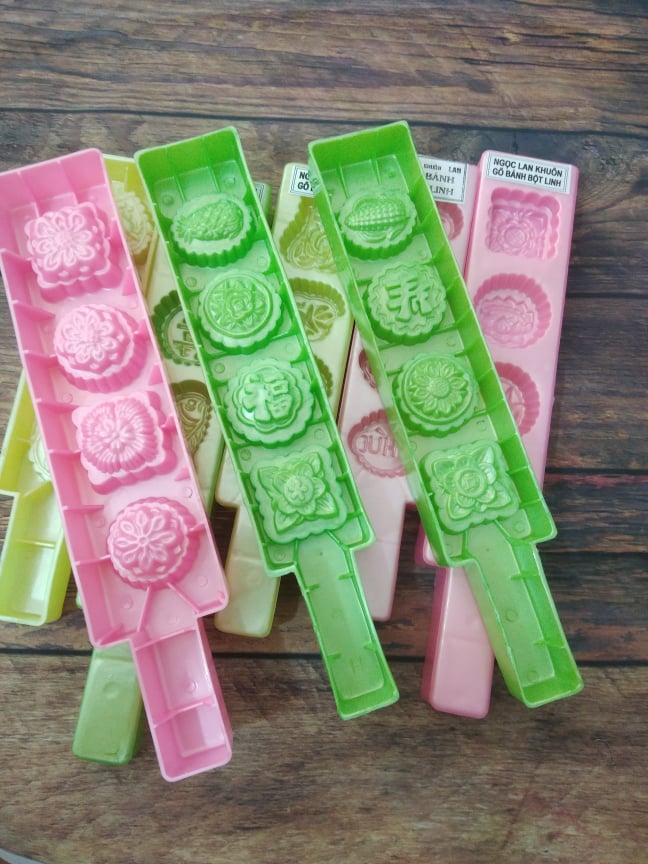 COMBO 5 KHUÔN BÁNH IN, BÁNH PHỤC LINH NHỎ, KÍCH THƯỚC BÁNH 3.5 CM X CAO 1 CM - giao mẫu ngấu nhiên