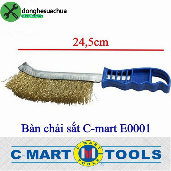 Bàn chải sắt c-mart e0001 màu xanh