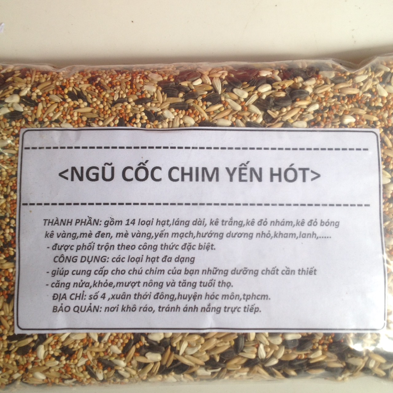 hạt trộn cho chim yến hót 1kg