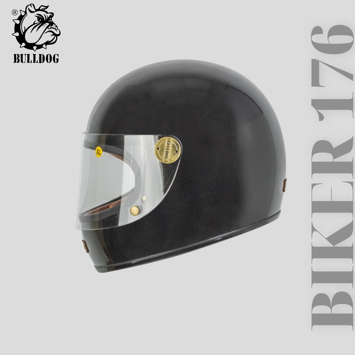 Mũ bảo hiểm Fullface Bulldog Classico Carbon & sợi thủy tinh
