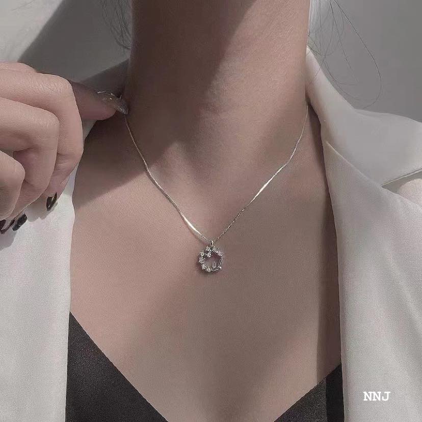 Dây chuyền bạc mặt trái tim MS100