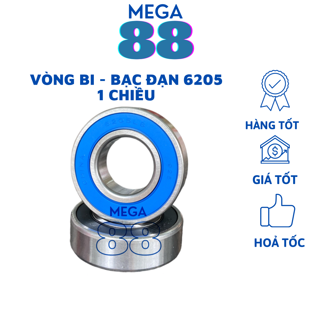 Vòng bi máy giặt sanyo 1 chiều 6205 , bạc đạn máy giặt sanyo 6205 1 chiều