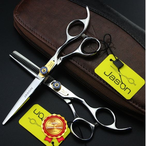 Bộ kéo cắt tóc JASON HA 04 (Tặng bao da và chỉnh kéo khi mua 2 cây )