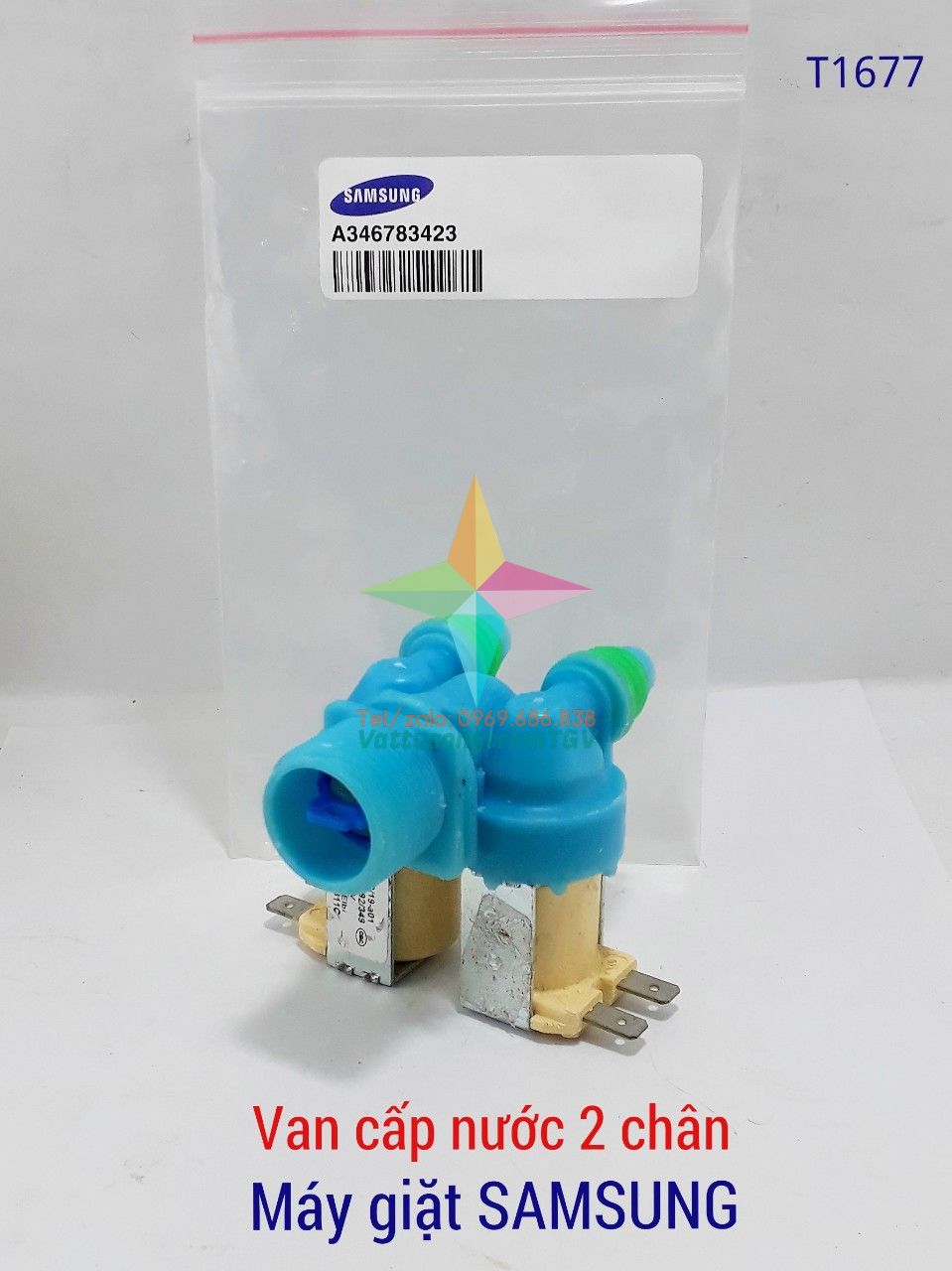Van cấp nước 2 chân cho máy giặt SAMSUNG cửa ngang hãng
