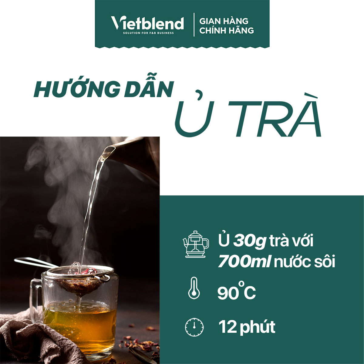 Trà Ô Long Rang VIETBLEND Túi 500g
