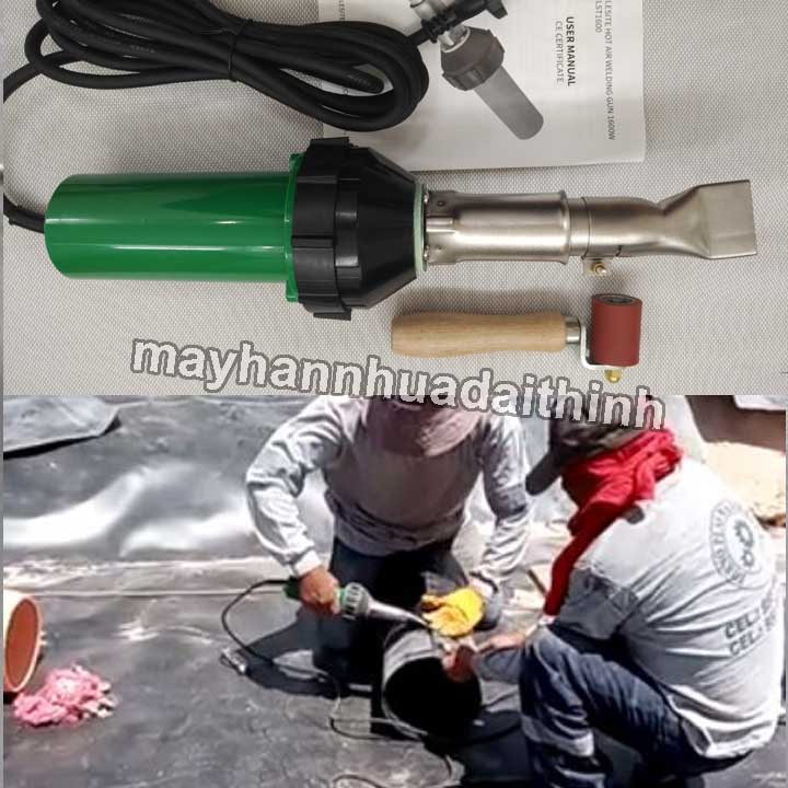 Máy hàn bạt HDPE cầm tay công suất 1600W