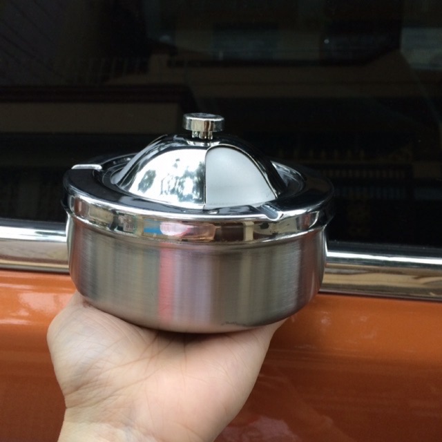 Gạt tàn  inox nắp xoay cao cấp