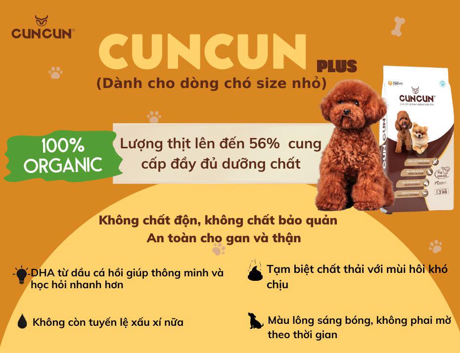 thức ăn Hạt hiệu CUN CUN  dành cho chó (trưởng thành, poodle, phóc, Pom,....)  - T3 PETS SHOP