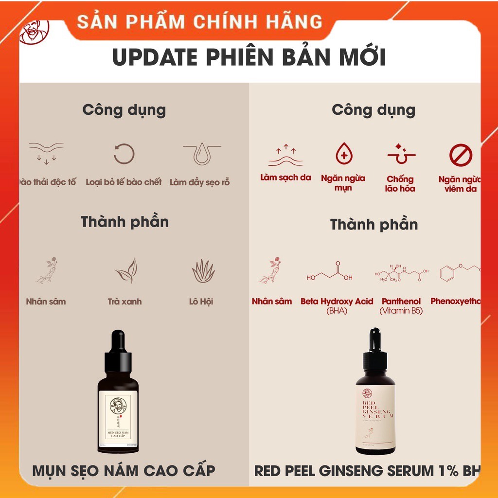 SERUM BÀ LÃO TÁI TẠO DA (DA NHẠY CẢM)