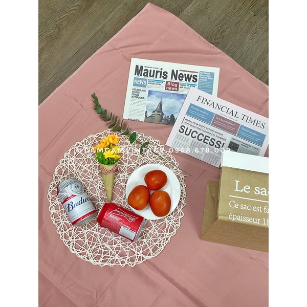 Vải Thảm Trải Picnic, Dã Ngoại Vải trắng làm phông nền chụp ảnh, khăn trải picnic , Phông vải chụp ảnh trơn beochanchan