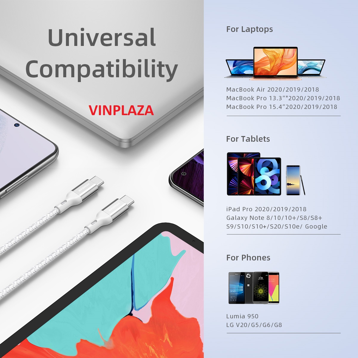 CÁP INNOSTYLE POWERFLEX USB-C TO C 1.5M 60W (Đen, Bạc, Xanh) - ICC150AL