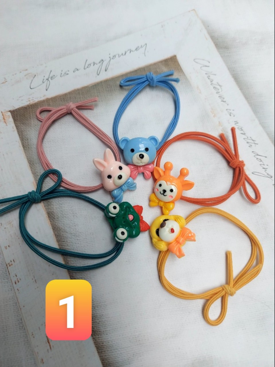 Combo 5 Dây Cột Tóc họa tiết hoạt hình nhiều kiểu, HCM