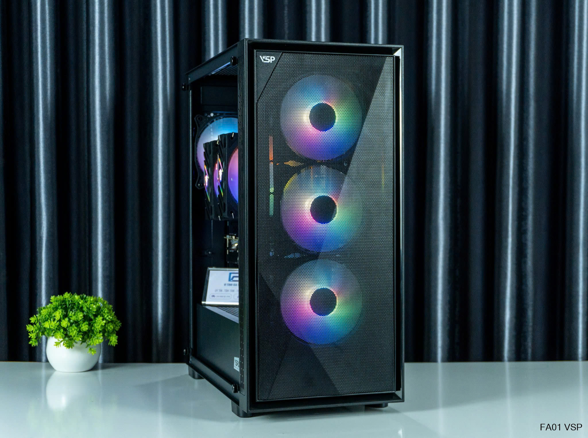 Vỏ Máy Tính / Case VSP FA01 / V3 Full ATX lắp Main thường, Main Dual Xeon (Chưa bao gồm Fan Case và các linh kiện khác)