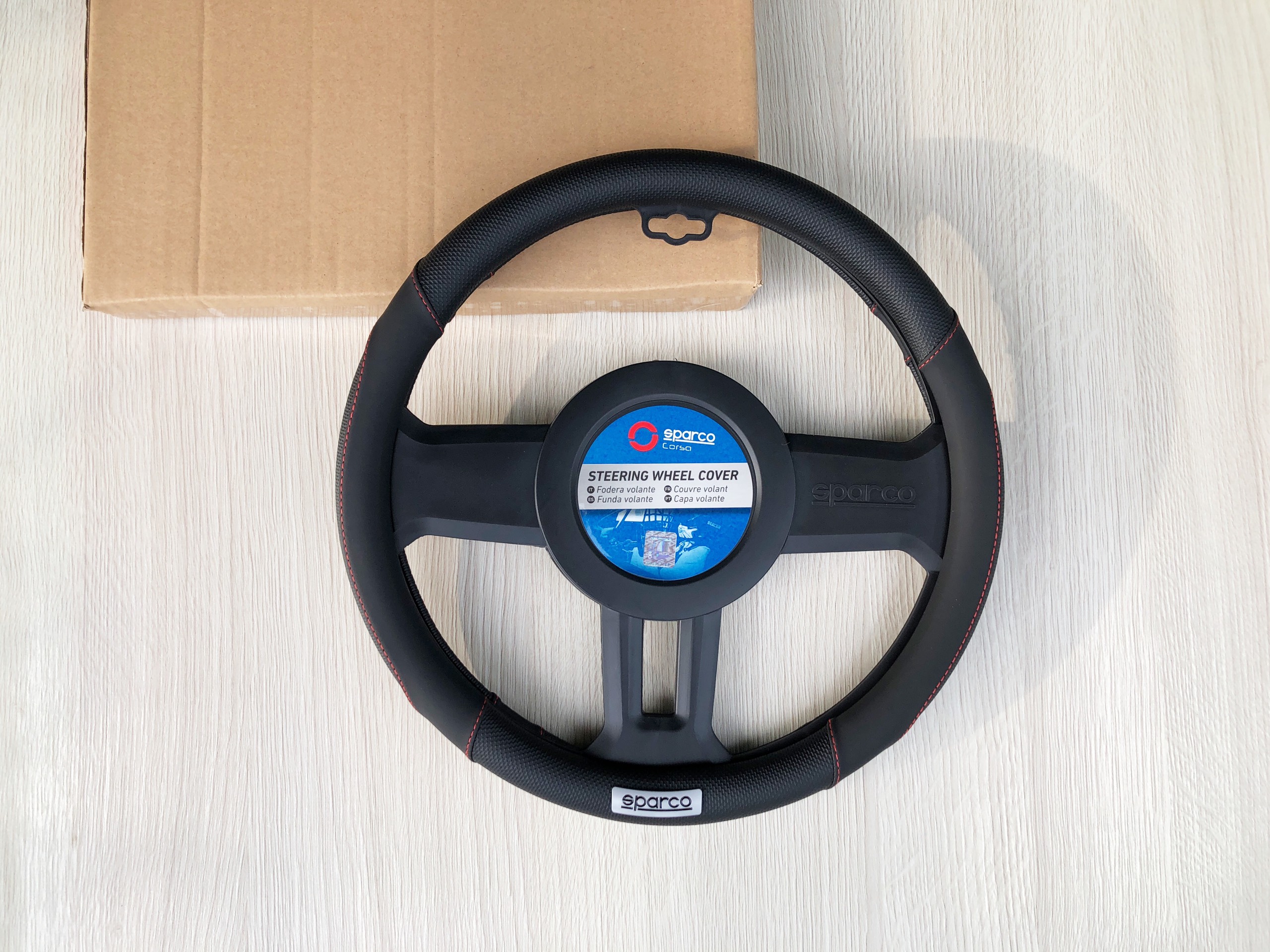 [HCM]Bọc vô lăng Sparco Corsa (SPC1113BK)
