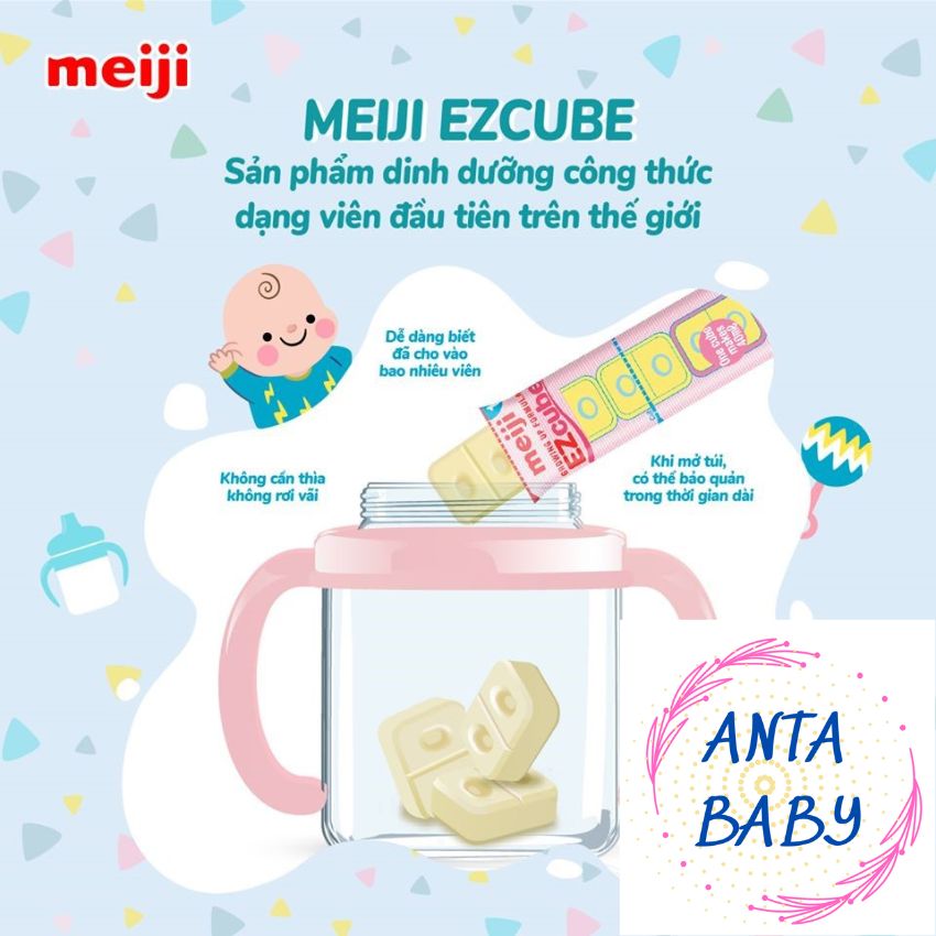 Sữa Meiji Thanh Số 0 Số 9 Nội Địa Nhật( Hộp 24 Thanh).