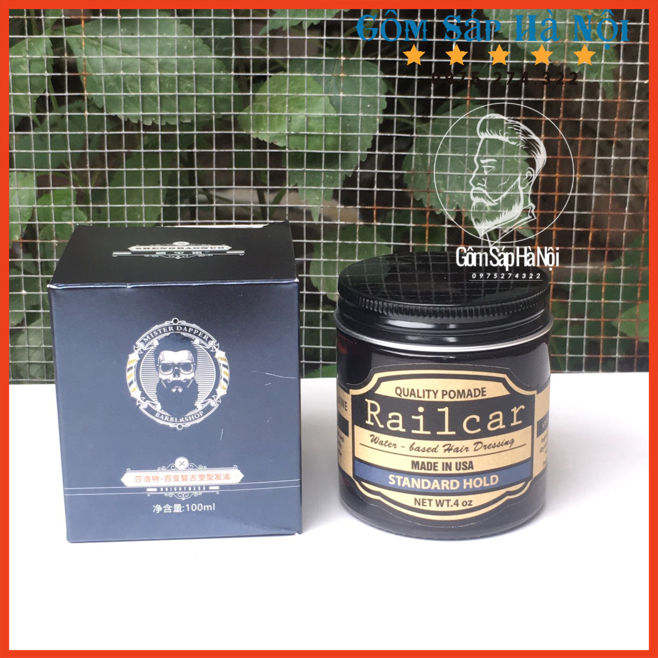 Sáp Vuốt Tóc Nam Rail Car Pomade ( Tạo Kiểu,Giữ Nếp Tốt )