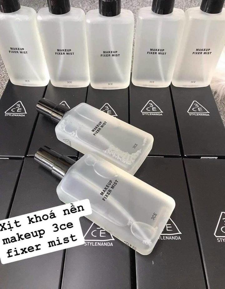 Xịt Khoáng 3CE SHIMMER MAKEUP FIXER & MAKEUP FIXER MIST [CHÍNH HÃNG]