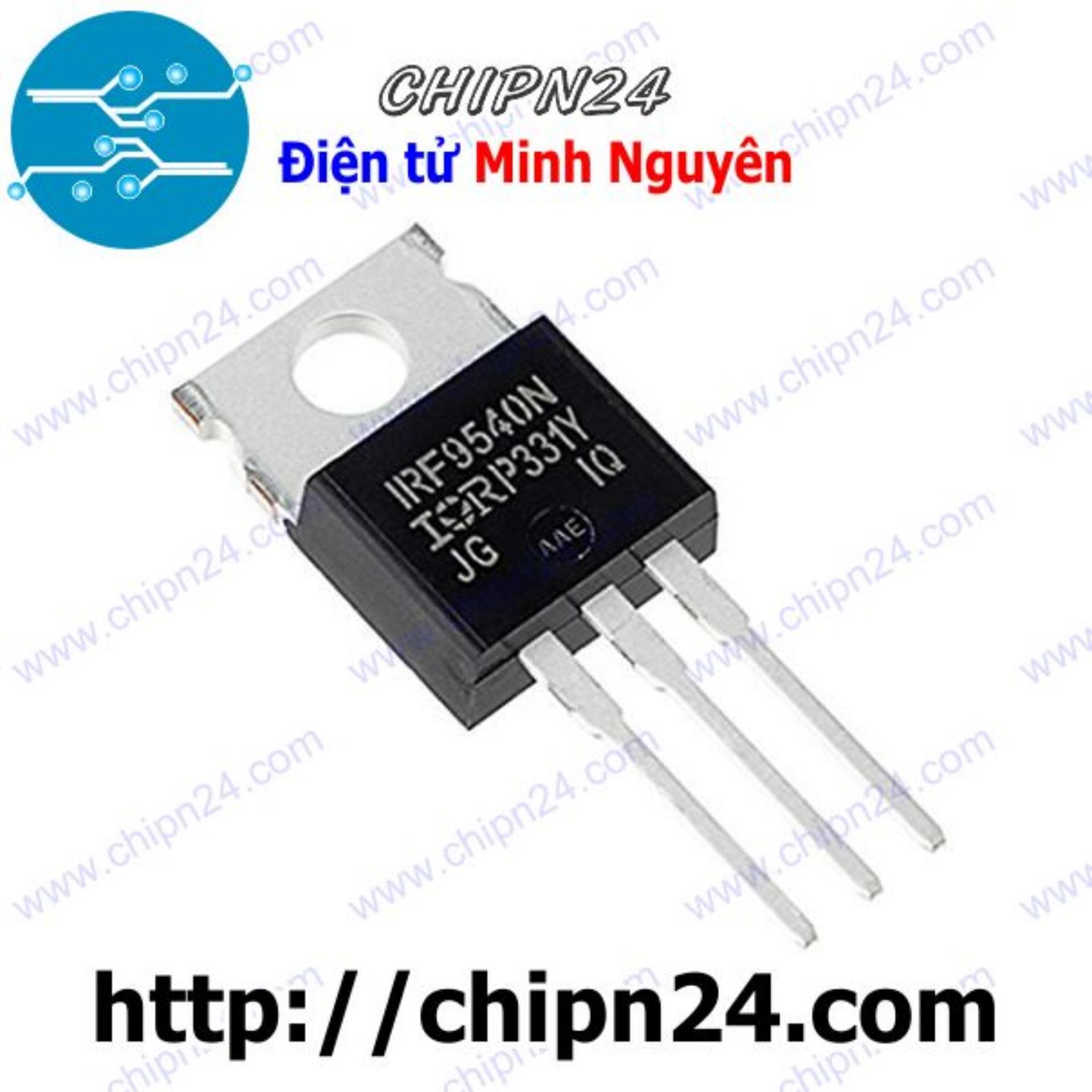 [2 con] (KT1) Mosfet IRF9540 TO-220 23A 100V Kênh P (F9540 9540)