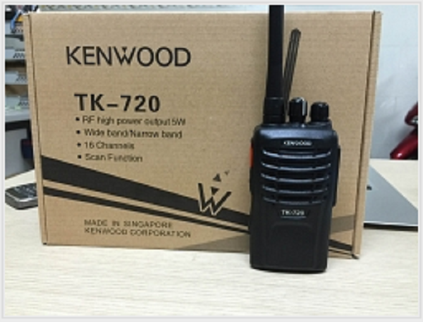 Bộ đàm cầm tay Kenwood TK720 (Nồi đồng cối đá, bảo hành 24 tháng)