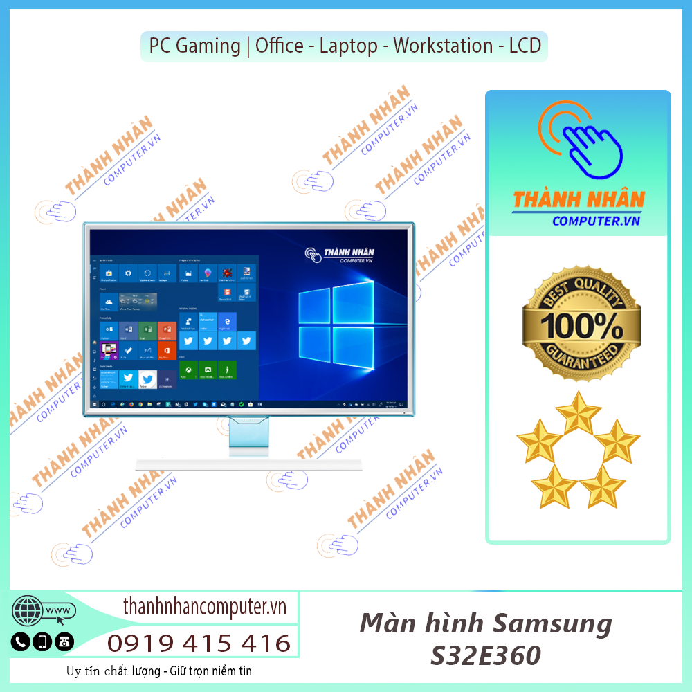 Màn hình Samsung S32E360 / 32 inch FullHD (1920 x 1080) / PLS - Trắng (Mới 99%)