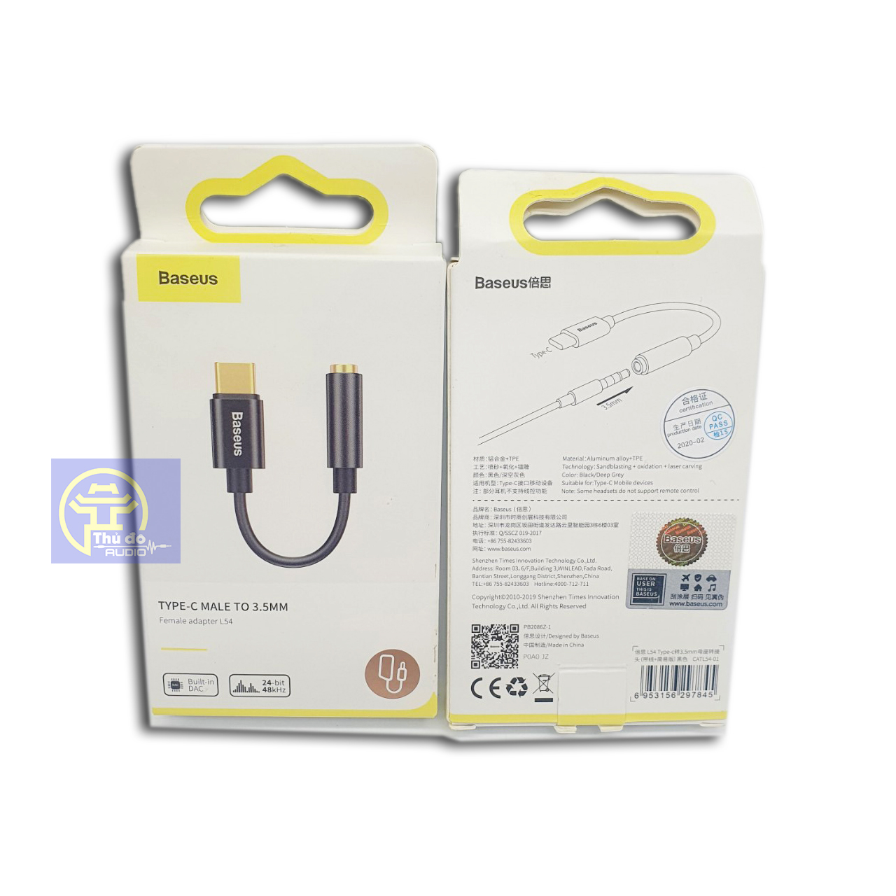 Cổng Chuyển Đổi Type C sang 3.5 Chinh Hãng Baseus L54