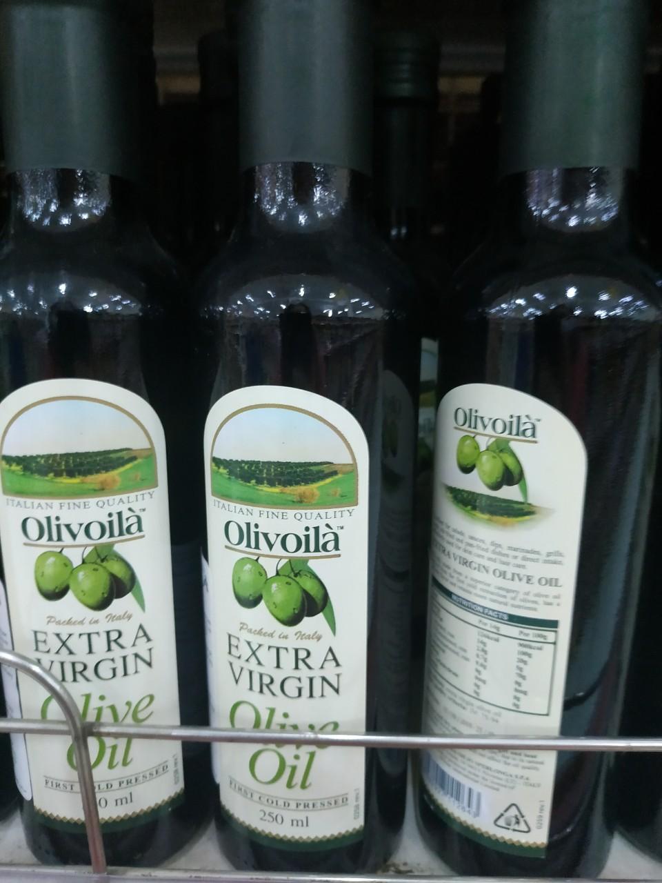 Dầu olive Olivoilà Extra Virgin chai 250ml
