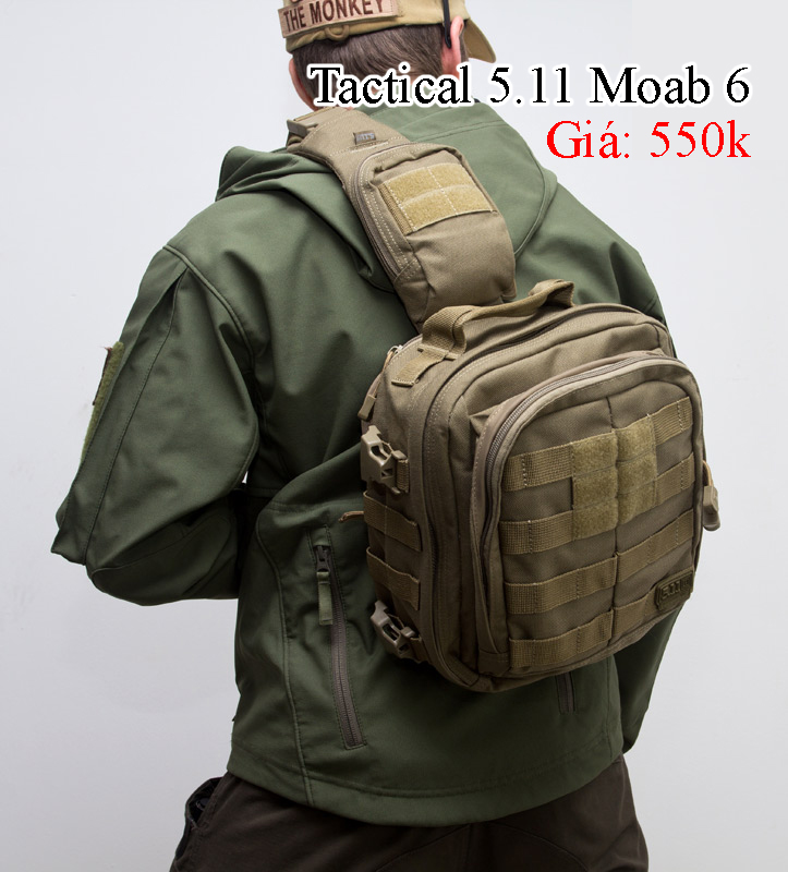 [HCM]Balo Đeo Chéo 1 Quai 5.11 Moab 6 - Hình Chụp Thật