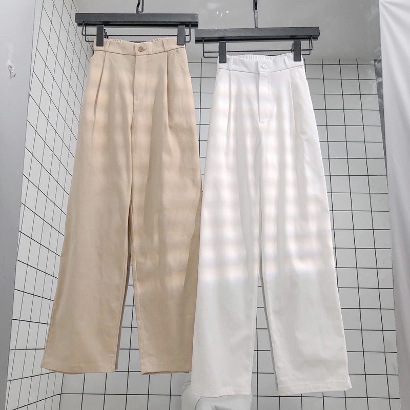 Quần Kaki Dáng Suông NELE Ullzang (Ảnh Thật/Có Sẵn)