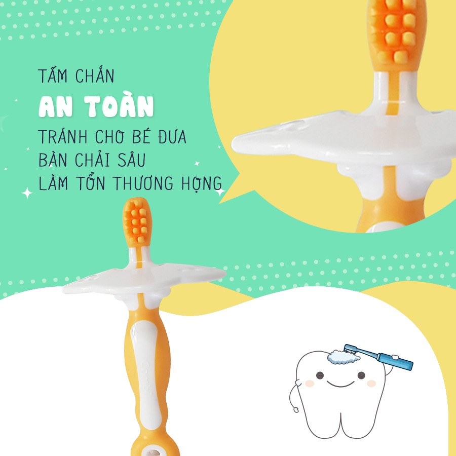 Bộ bàn chải đánh răng bước 1,2,3