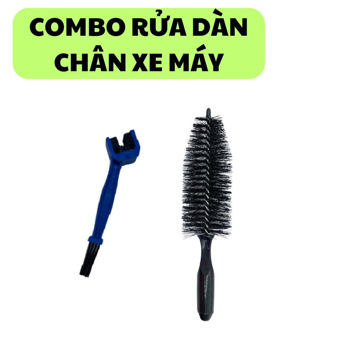 Bộ dụng cụ rửa dàn chân , rửa xe máy tại nhà gồm (cọ bút, cọ râu, bàn chải sên, bàn chải cước, bàn chải nhỏ cọ lazang dài)