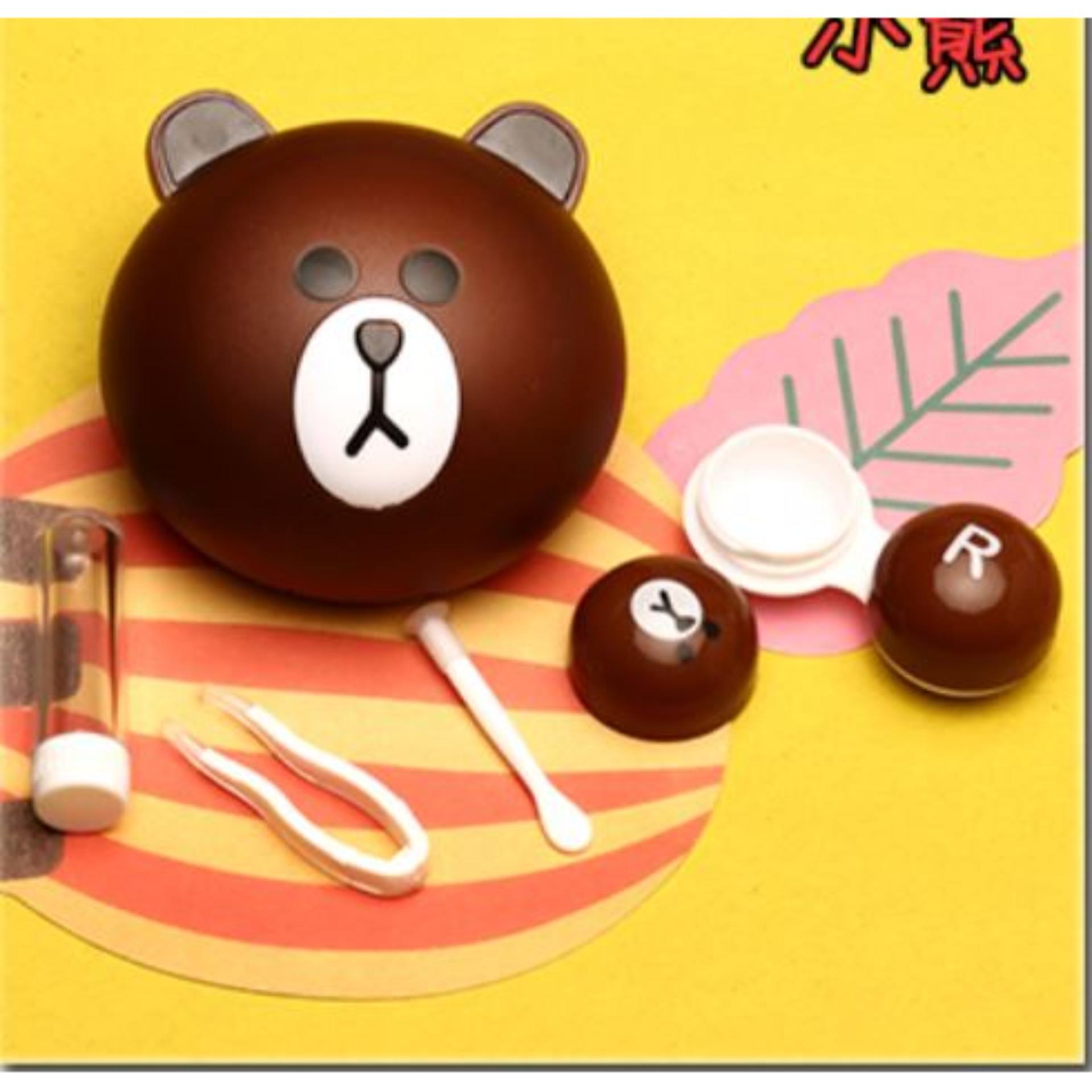 Lines Contact Lens Case Has : Lens Case Kit Contain 1 X Contact Lens Case 1 X Container For Solution 1 X Tweezer 1 X Suction Pad