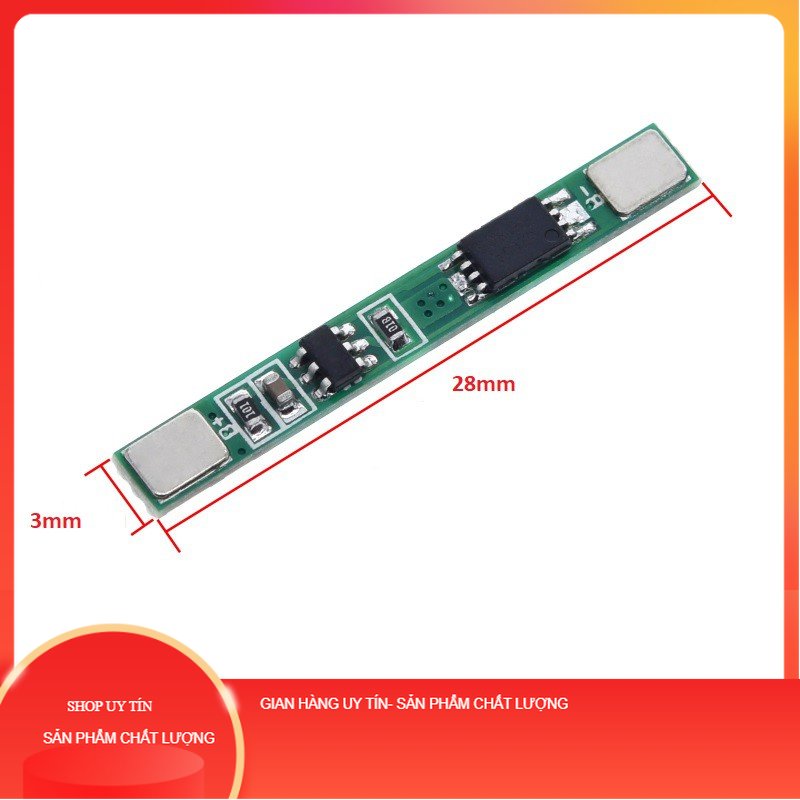 Mạch bảo vệ pin lipo 1S 3.7V 3A