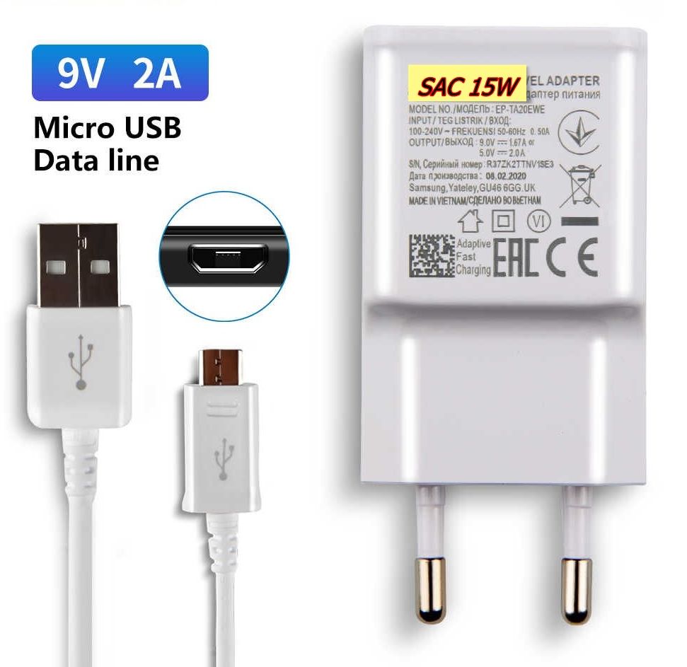 [HCM]Bộ sạc nhanh Fast Charge cho Samsung Galaxy S5 S6 S7 NOTE4 NOTE5