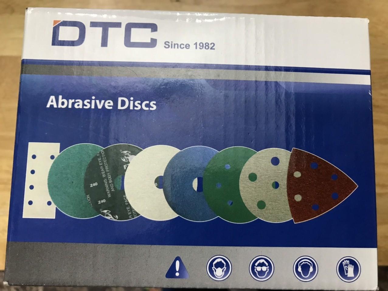 GIẤY NHÁM TRÒN 5'' HÀN QUỐC DTC 125MM X 1500# ( 1 HỘP/50C )