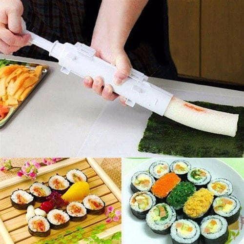 Khuôn nhựa làm cơm cuộn sushi kimbap, Khuôn Làm Cơm Cuộn Sushi Tiện Lợi Cho Nhà Bếp, Dụng Cụ Khuôn Làm Sushi Cơm Cuộn Kimbap an toàn sức khỏe