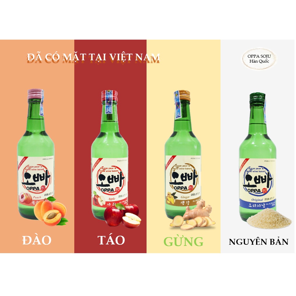 Nước Trái Cây Soju Korice Oppa Nhiều Vị