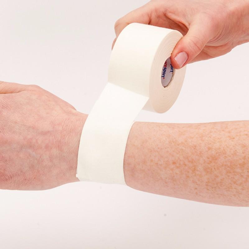 (5cuộn)Băng Keo Thể Thao Bảo Vệ Cơ Khớp (Loại 3cm Và 5cm Màu Kem)